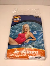 Sun & Sky Pool Water Float Air Mattress 72" x 27” Blue 2013