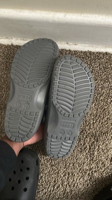 Crocs Ultra Comfort Classic Clog Sandals Gray Men's US 10 M Slip-On