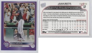 2022 Topps Chrome Purple Refractor /250 Juan Soto #129