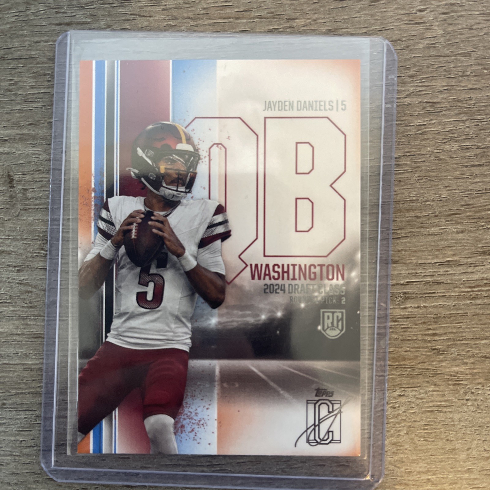 2024 Topps Signature Class - Rookies Jayden Daniels #194 Blue & Orange (RC)