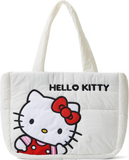 Puffer Tote Bag for Women, Cartoon Quilted Handbag, Lightweight Puffy Shoulder B