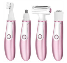 Women 4 In 1 Electric Shaver Rechargeable Waterproof Painless Epilator