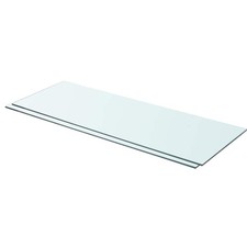 Shelves 2 pcs Panel Glass Clear 80x30 cm