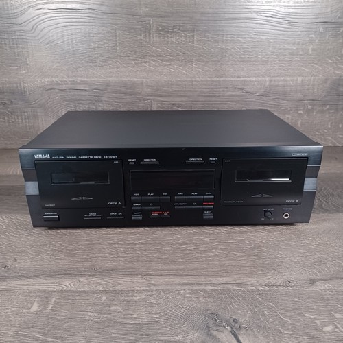Yamaha KX-W321 Natural Sound Dual Cassette Deck - Tested Working Vintage Stereo