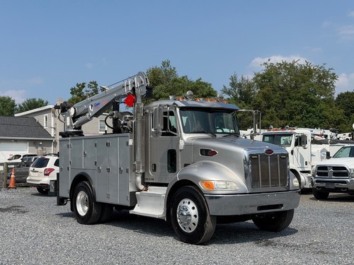 2017 Peterbilt 337 Used Stellar 12621 Utility Service Crane Truck Paccar Diesel