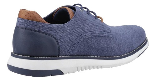 Mens Hush Puppies Bruce Casual Lace Up Smart Canvas Trainer Shoes Sizes 6 to 11 - Picture 7 of 9