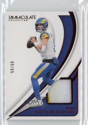 2024 Panini Immaculate Memorabilia Red 9/65 Matthew Stafford #88 gp1