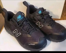 New Balance Logic Shoes Womens Sz 11 Black Aqua Solid Work Composite Safety Toe