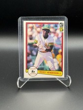 Donruss 1982 Rickey Henderson Oakland Athletics Baseball Card #113 Base Set