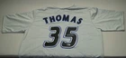 FRANK THOMAS TORONTO BLUE JAYS AUTOGRAPHED BASEBALL JERSEY WITH BECKETT HOLOGRAM