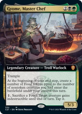 1 x Gyome, Master Chef - Extended Art - Commander 2021 - NM-Mint - MTG