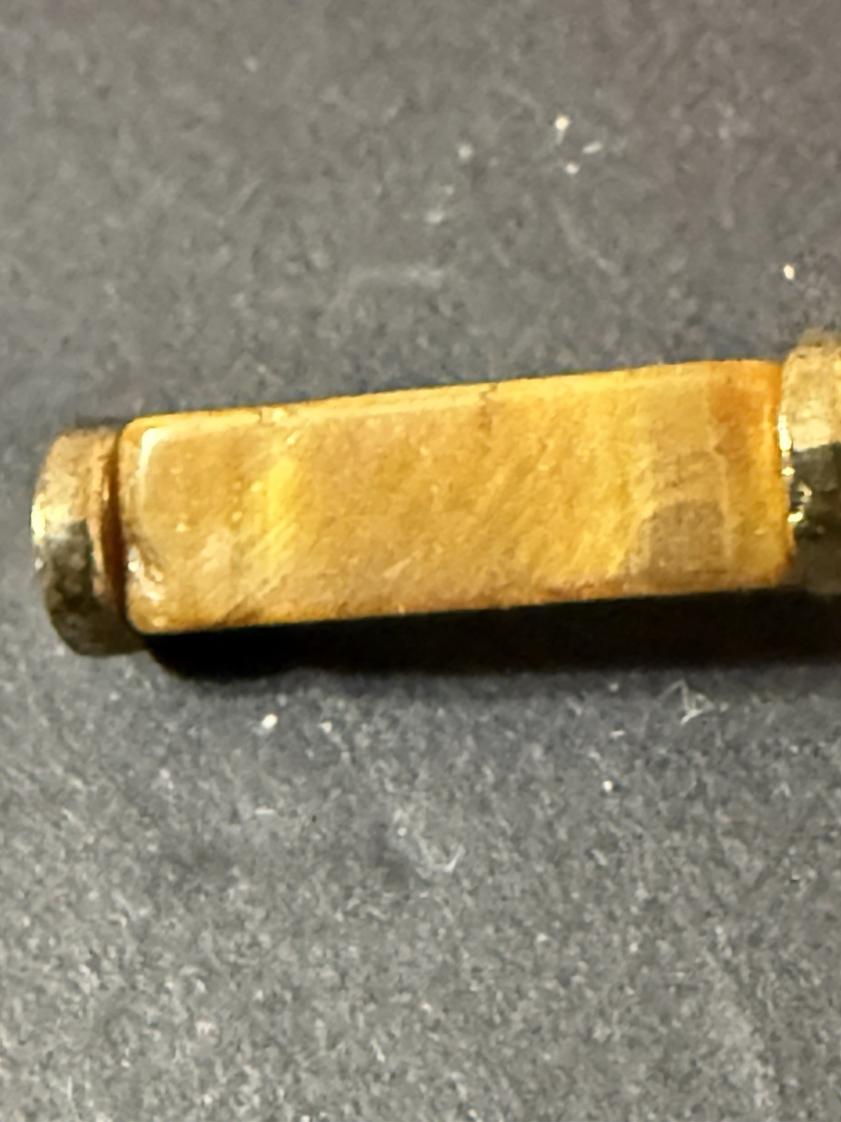 Tiger Eye Rectangle Drop Dangle Earrings Gold Tone - image 10