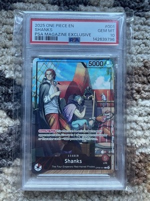 Shanks (2025 PSA Magazine Promo) OP09-001 One Piece Promotion