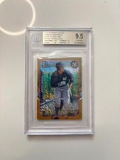 2015 Bowman Chrome Farm's Finest Minis Gold /50 Aaron Judge BGS 9.5