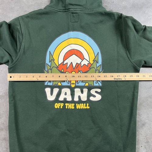 Vans Hoodie Youth XL Green Full Zip Outdoors Skate Long Sleeve Preowned - Picture 17 of 20