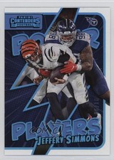 2022 Panini Contenders Power Players Platinum 6/10 Jeffery Simmons #PWR-JSI rf2