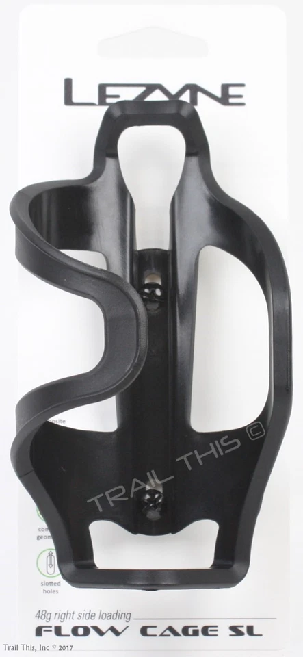 Jaula para botellas de agua Lezyne Flow carga lateral derecha MTB bicicleta híbrida de carretera - negra Foto 2 de 4