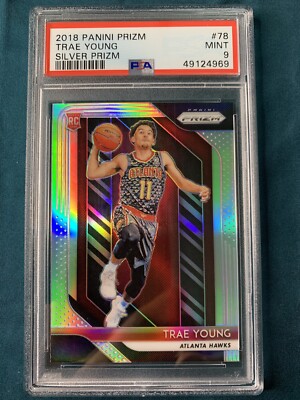 trae young RC prizm silver PSA8 ② 2018-19 Panini Prizm TRAE YOUNG