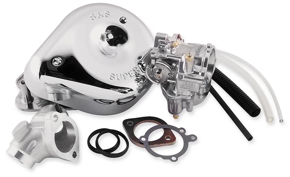 Kit de carburador S&S Super E Harley Davidson Twin Cam 88 1999-2005 - 11-0450 Foto 2 de 2