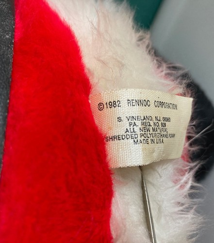 Peluche Santa 1982 vintage de Rennoc Corp EE. UU. Santa's Best The Adorable - Imagen 11 de 12