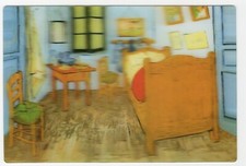3-D Room at Arles 1889 by Vincent Van Gogh New 3D Lenticular Postcard New