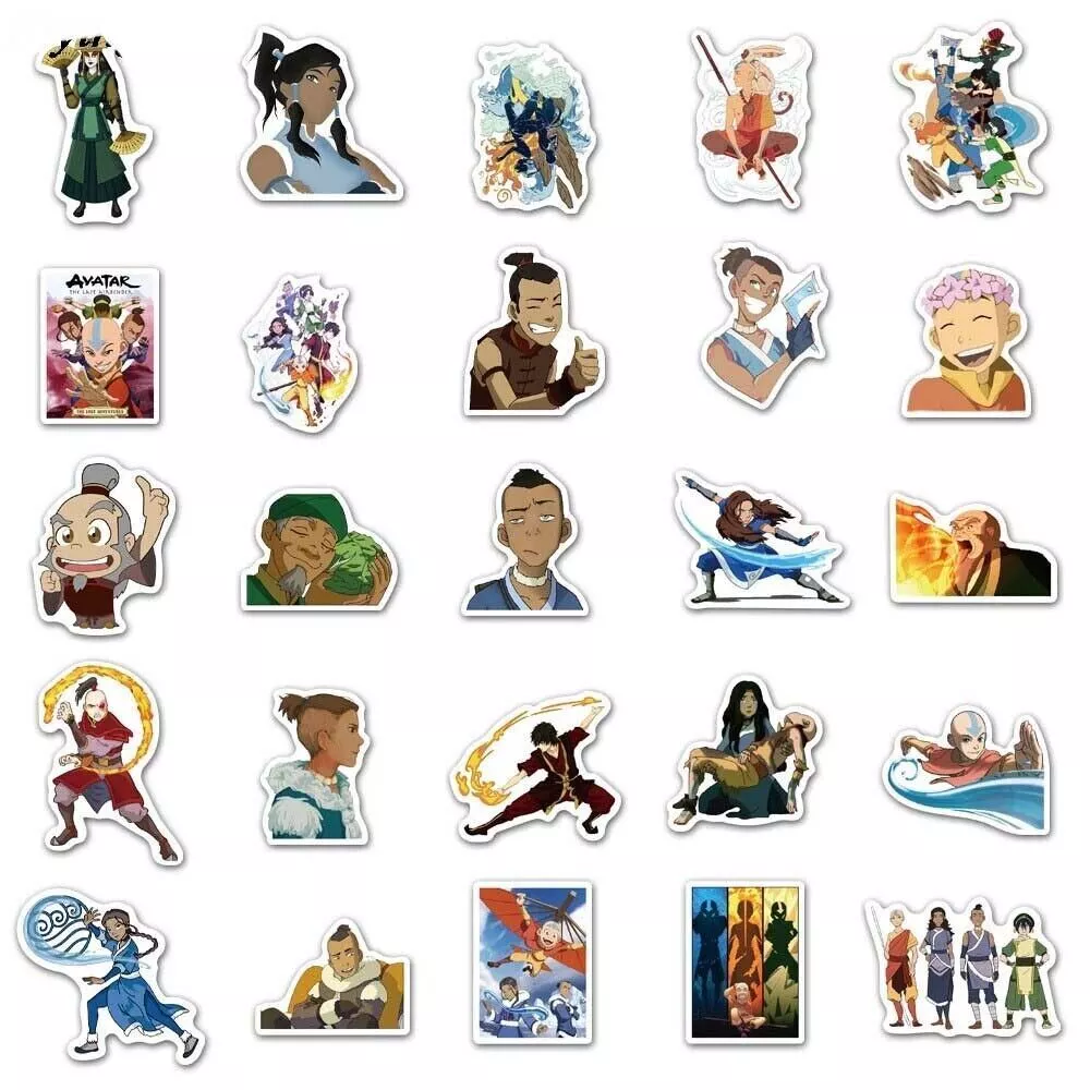 AVATAR The LAST AIRBENDER Stickers [C] Laptop Skateboard Vinyl Waterproof  Decals