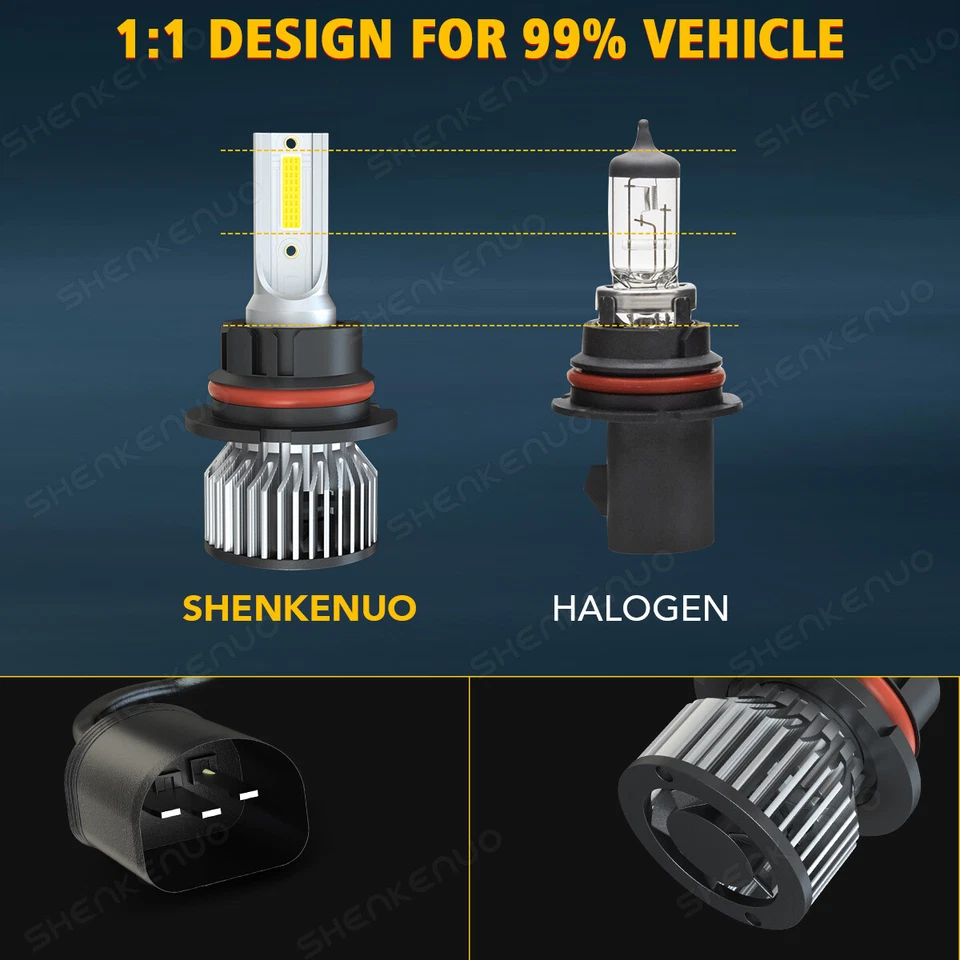 For 2005-2019 Nissan Frontier - LED Headlight High Low Beam Fog Light Bulbs - Image 4 of 4