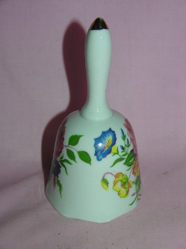 Vintage Ceramic Bell With Floral Design - Picture 2 of 3