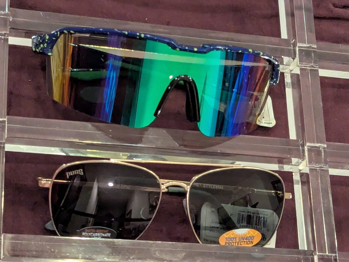 2 Pair Sunglasses Circle K L2 Blue Green Speckled M4 Gold | eBay