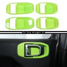 Interior Door Handle Bowl Cover Trim For Jeep Wrangler JL JT 4-Door 2018+ Green