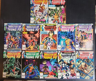 MASTER OF KUNG FU 111 - 123 MARVEL 1982 LOT/RUN OF 12 THE HANDS OF SHANG-CHI VF-