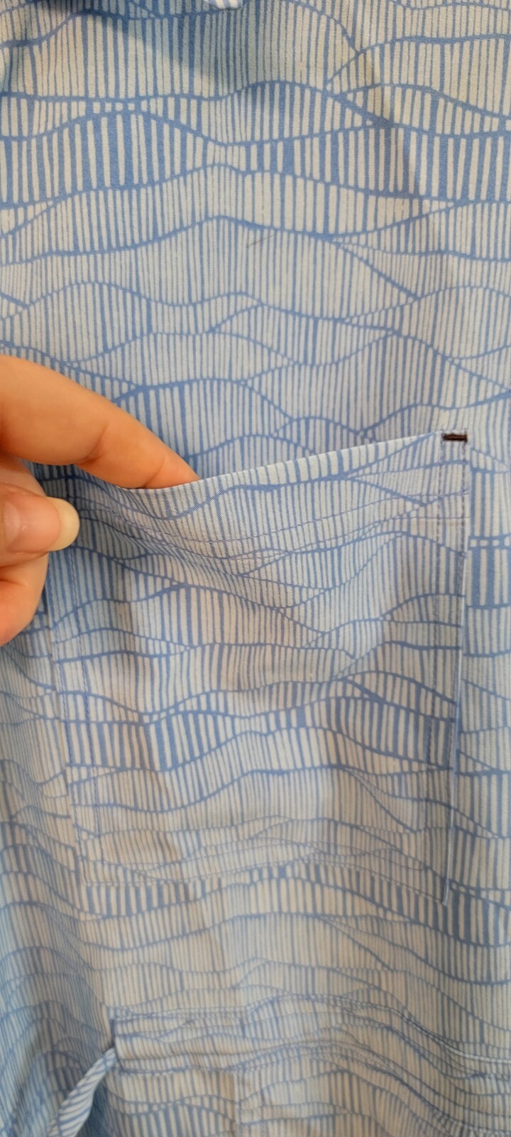 Shore To Summit Sun Protection Dress Blue Sea Mist Outdoor Dress Size L