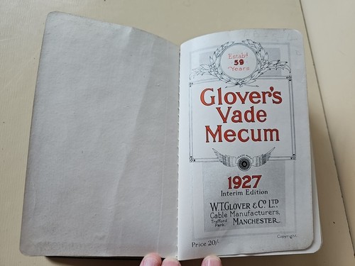 Glovers Vade Mecum 1927 Book Cable Manufacturers - Picture 8 of 16