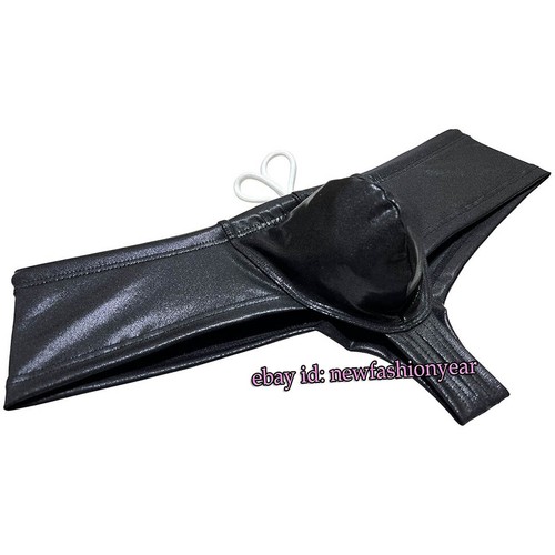 Herren Glanz Badeslip Strand Badeanzug Bikini Badeanzug Tasche Shorts Badehose - Bild 22 von 68