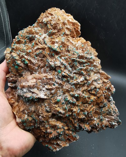 Muestra mineral de racimo de calcita de malaquita natural de 3,2 lb Marruecos - Imagen 2 de 11