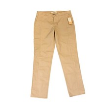 Woolrich Vista Straight Pants Womens 8 Biscuit Brown Welt Back Stash Pockets