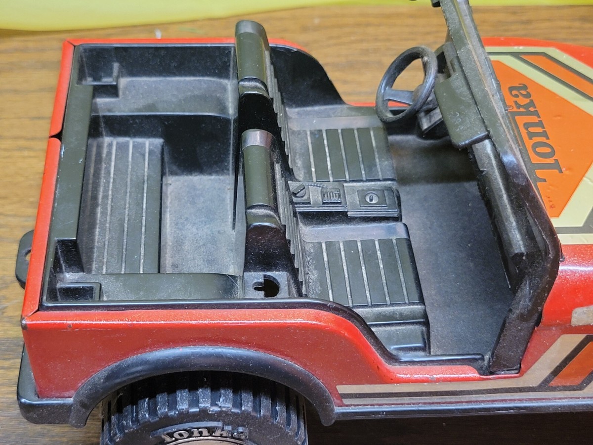 Vintage 1980's Red TONKA Gold Digger Jeep 4X4 10” Amazing | eBay