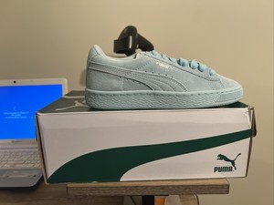 Puma Suede Jr Clearwater/Tamaño De Plata Puma 4.5c 35511054 | eBay