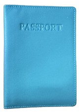 Passport Cover Case Holder Genuine Cowhide Leather Jungle Green RFIDBlocking