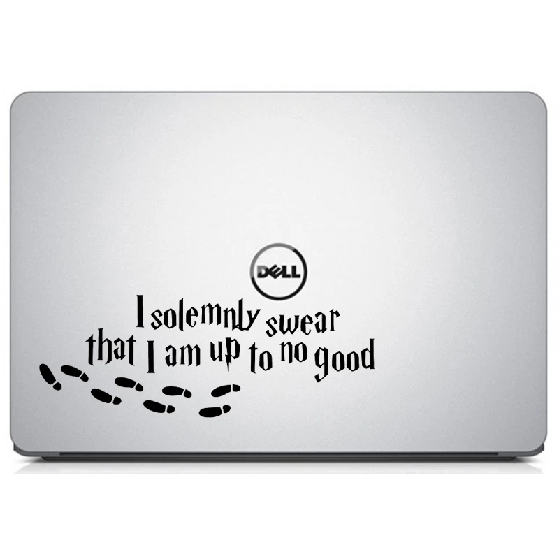 Calcomanía adhesiva I Solemnly Swear That I Am up to No Good for Macbook Laptop Car Foto 2 de 4
