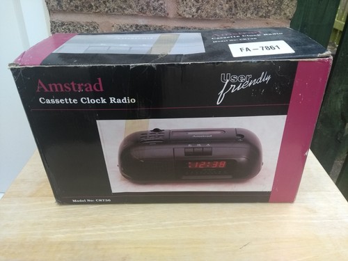Amstrad Cassette Clock Radio (Model No CRT36) - NEW and UNUSED