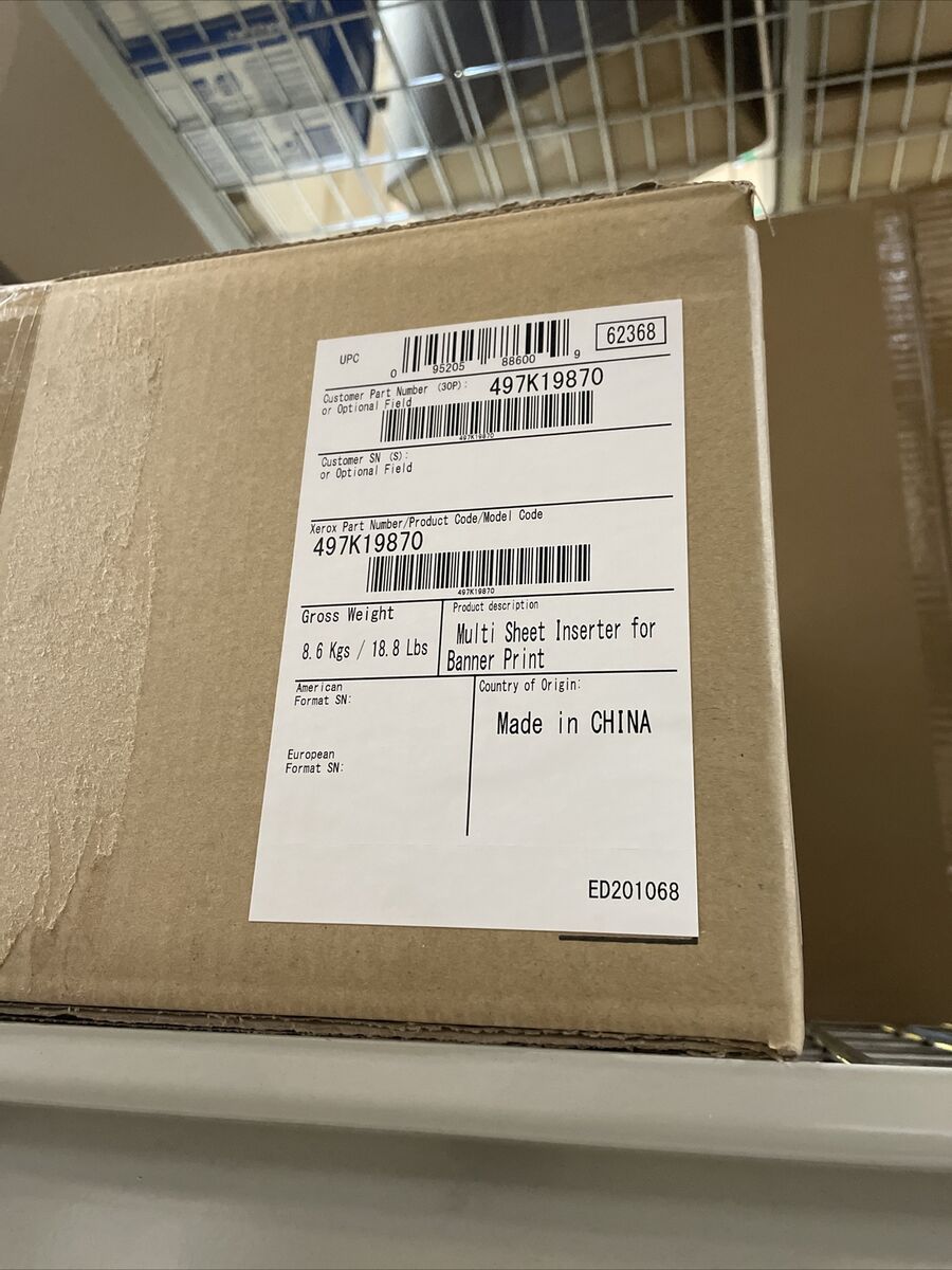 NEW - Xerox 497K19870 Multi Sheet Inserter Kit for PrimeLink