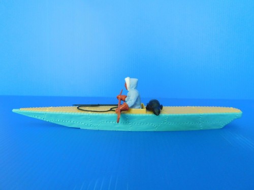 TIMPO TOYS : LE MONDE CIVIL / LA BANQUISE / LES ESQUIMAUX : RARE KAYAK - Photo 5/12