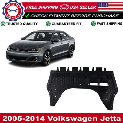 Set Of 2 Front Engine Splash Shields For 1998-2005 Volkswagen Beetle (2.0L) - Left & Right Side Covers