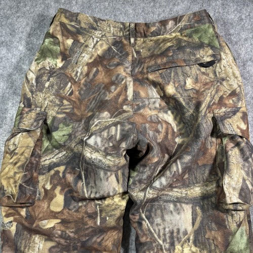 Cabelas Dry Plus Mossy Oak Camo Hunting Pants Sz 34 Reg Polyester Thinsulate - Picture 10 of 12