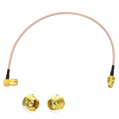 Eightwood SMA Buchse auf SMA Stecker Kabel RG316 Kabel 50cm für DAB Auto Radio