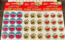 TREND Scratch n Sniff RETRO STINKY STICKERS, CHERRY PUNCH, HONEY, WATERMELON
