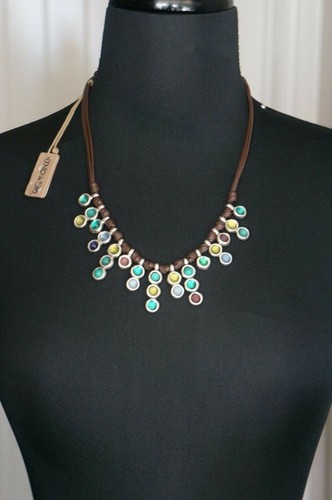 NWT Uno De 50 Silver Colorful Murano Glass CALIFORNICATION Bib Statemnt Necklace - Picture 5 of 8