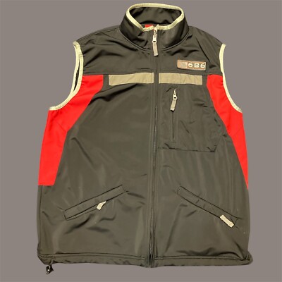 Vintage 686 Snowboard Vest Mens Xtra Large Smarty Tech Black Red