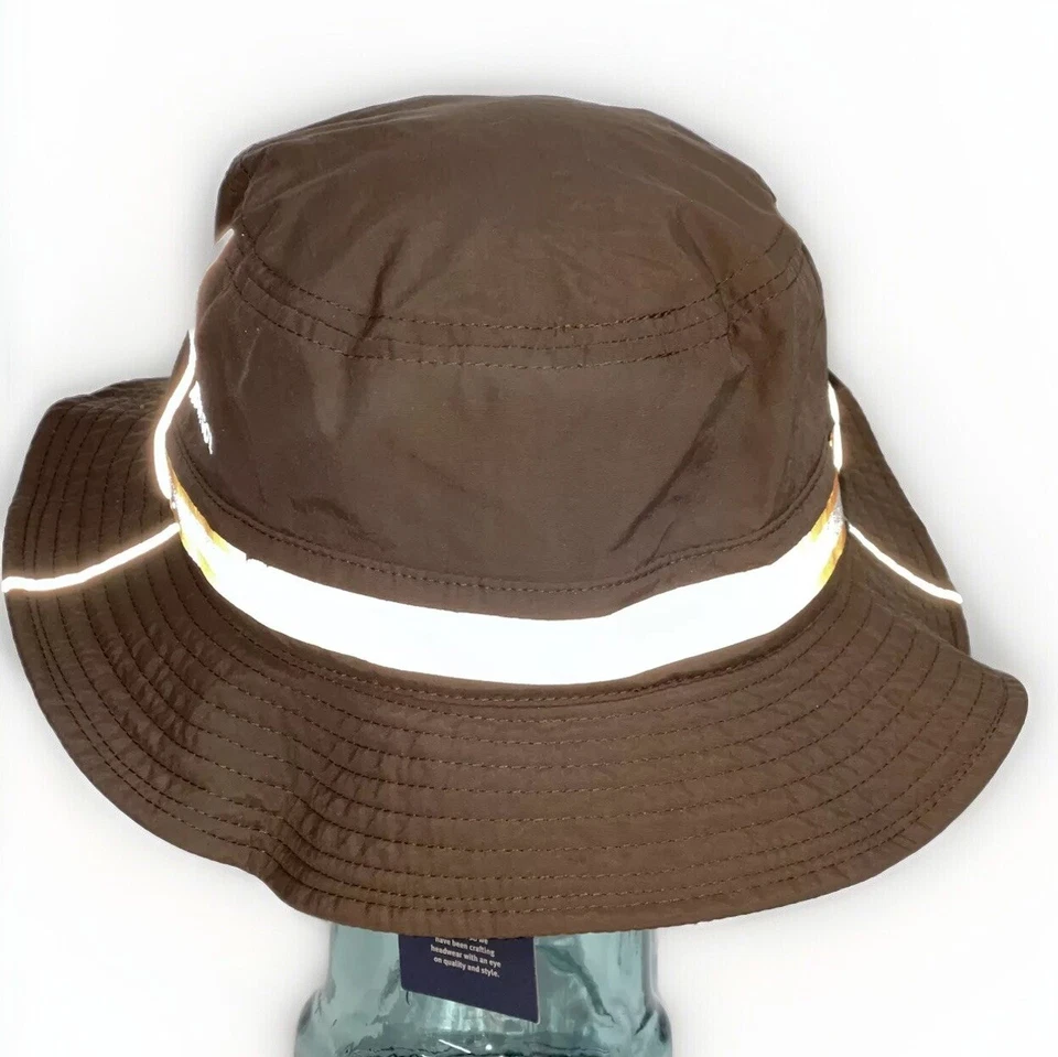 Sombrero reflector Kangol Urban Utility Bucket marrón gris real K4207SP grande NUEVO Foto 3 de 4